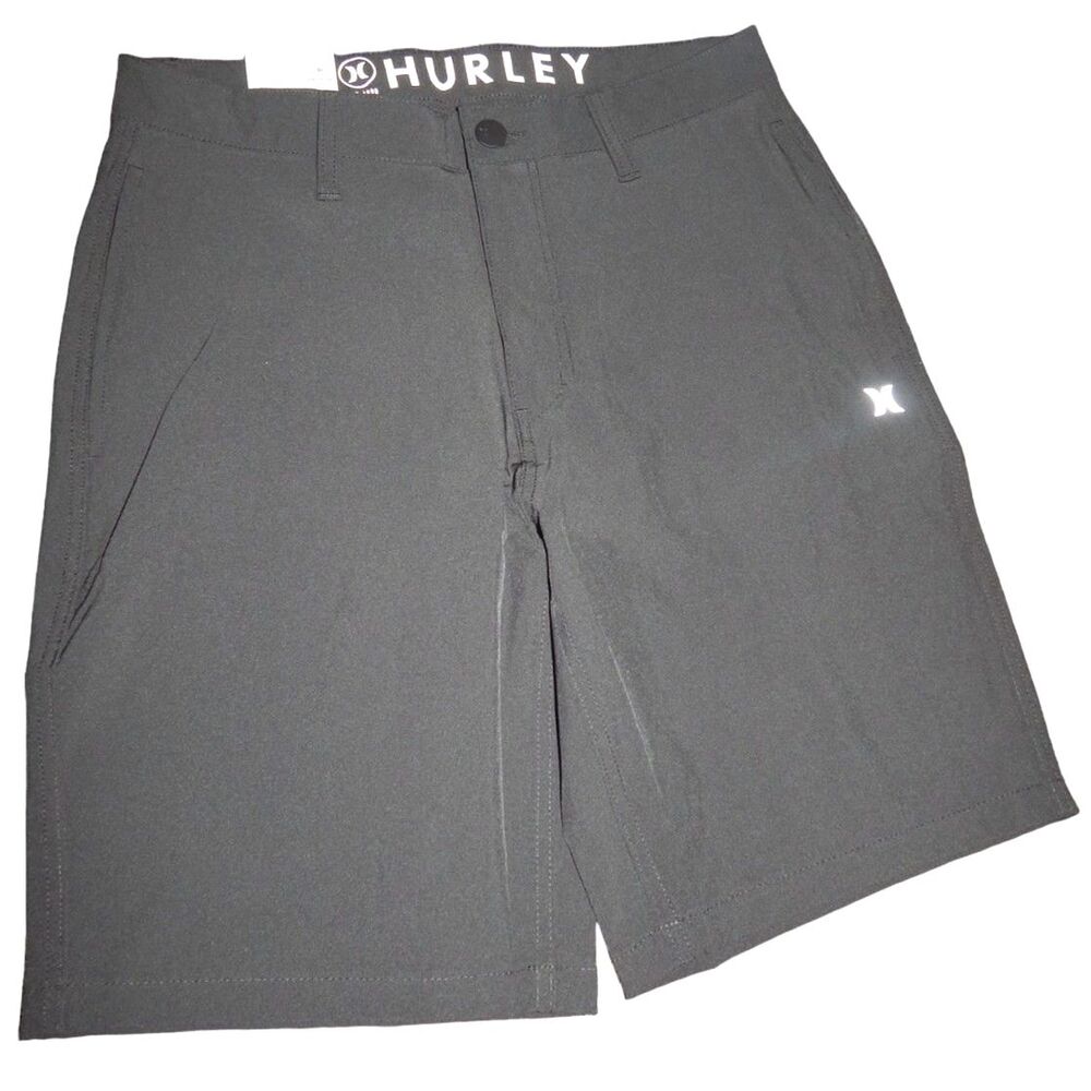 Hurley men’s 32 black 4‑way stretch All Day hybrid shorts NWT